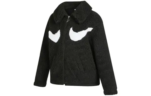 Nike Swoosh Women'ss Full Zip Jacket Asia Sizing Black/White