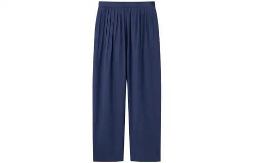 UNIQLO X INES DE LA FRESSANGE UNIQLO X Ines De La Fressange Casual Pants Women's Dark Blue Moderate Wide Leg Pants