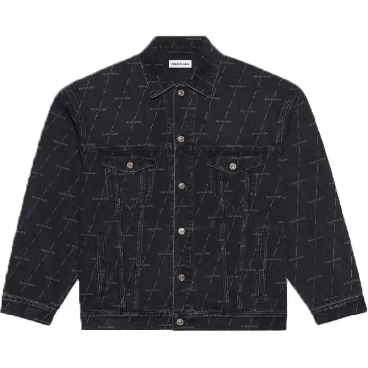 Balenciaga Denim Jacket Fall Women's Black