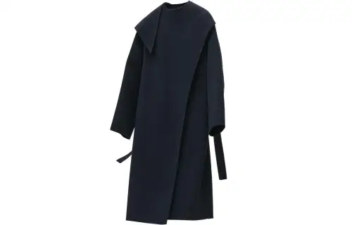 HERMES Velvet Jackets Women's Dark Blue Lapel Moderate