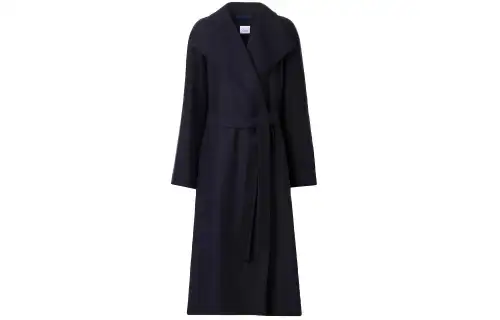 Burberry Velvet Jackets Women's Marine Black Lapel Moderate
