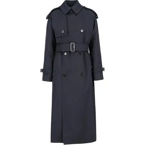 Burberry Double Breasted Belted Trench Coat