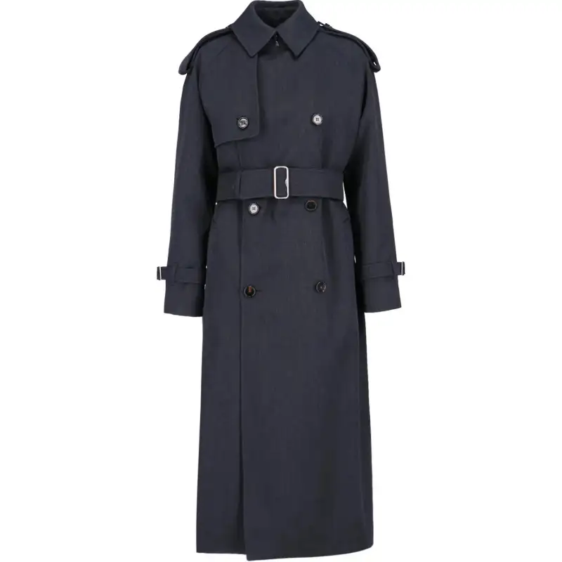 Burberry Double Breasted Belted Trench Coat