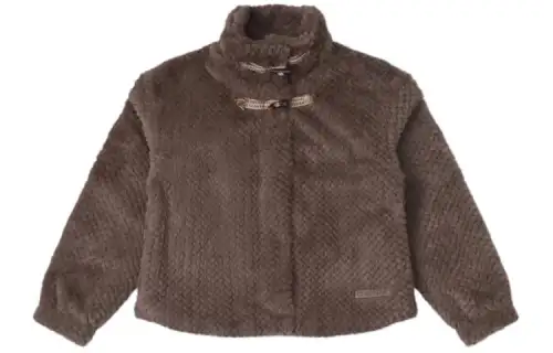 Converse FW23 Velvet feel Coat Women's Gray Brown