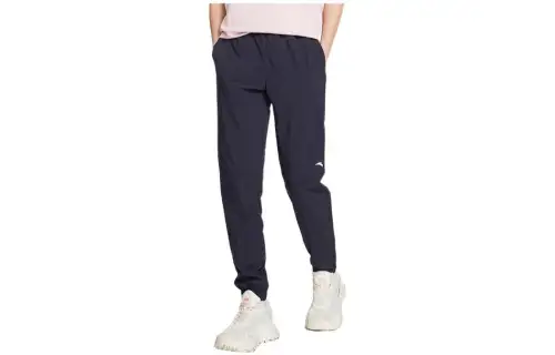 Anta Straight Fit Pants Moderate Casual Pants Summer Women's Black