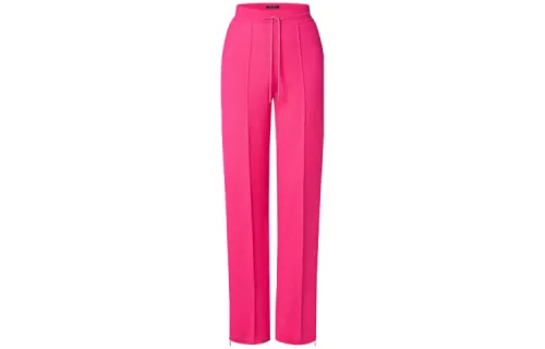LOUIS VUITTON Knitted Sweatpants Women's Red