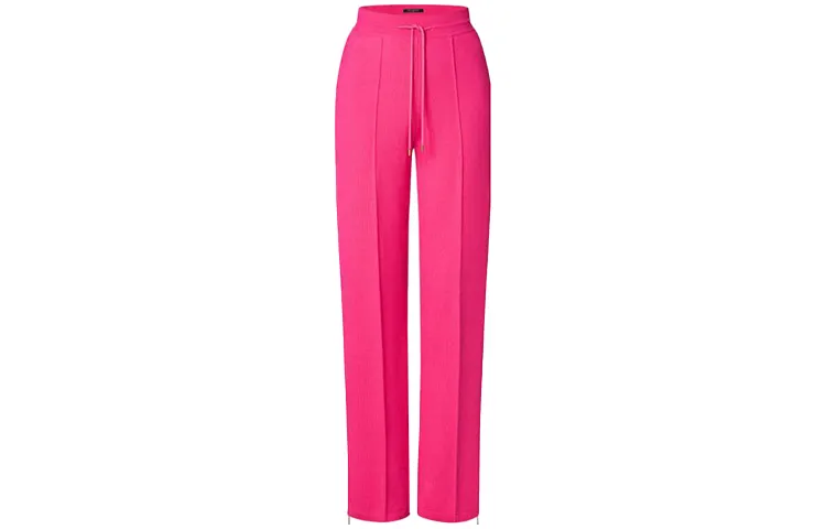 LOUIS VUITTON Knitted Sweatpants Women's Red