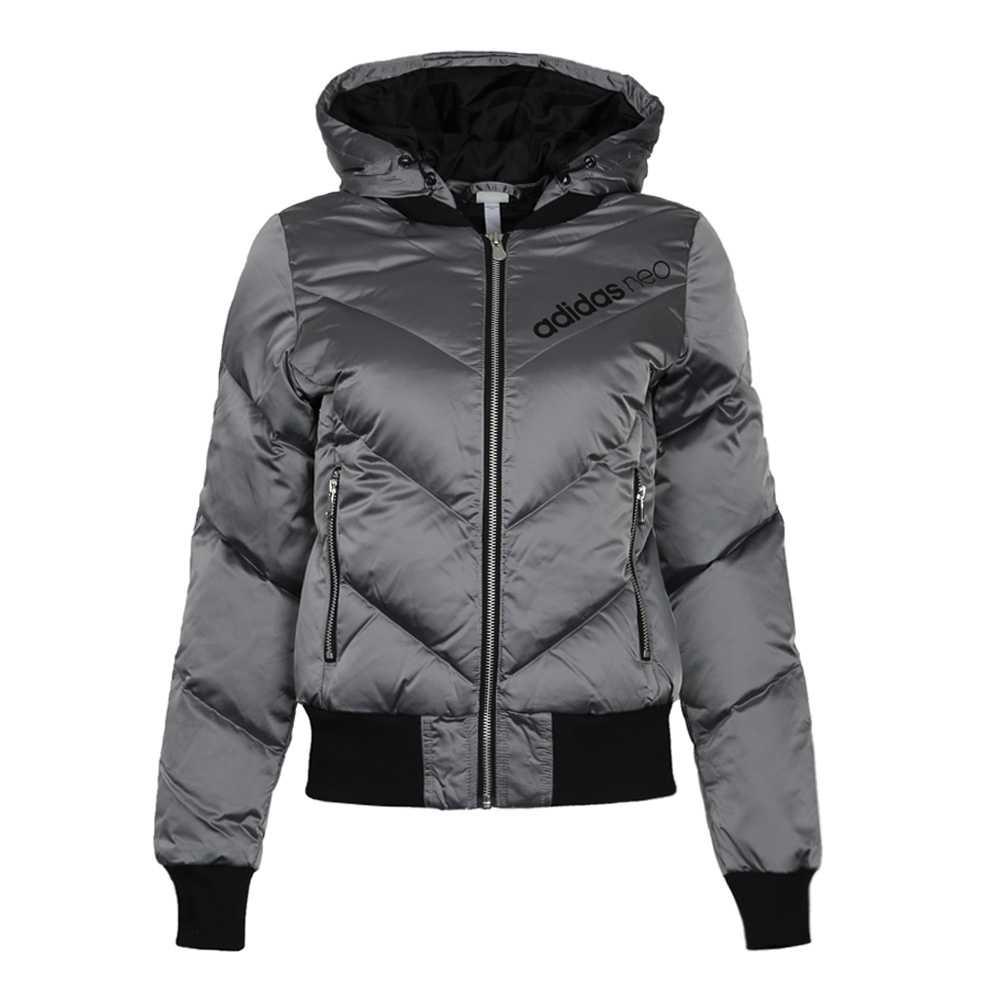 Женская куртка adidas neo (серая)