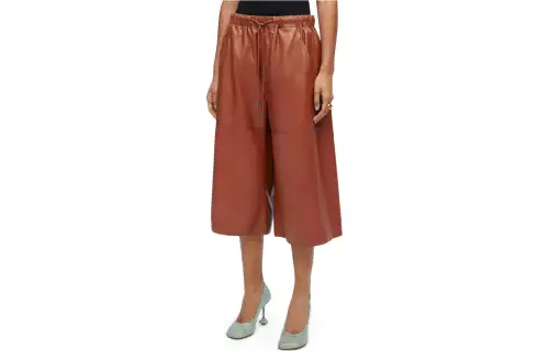 LOEWE Cropped Trousers 'Brown'