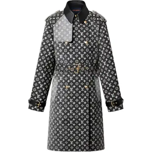 LOUIS VUITTON SS23 Trench Coat Women's Black