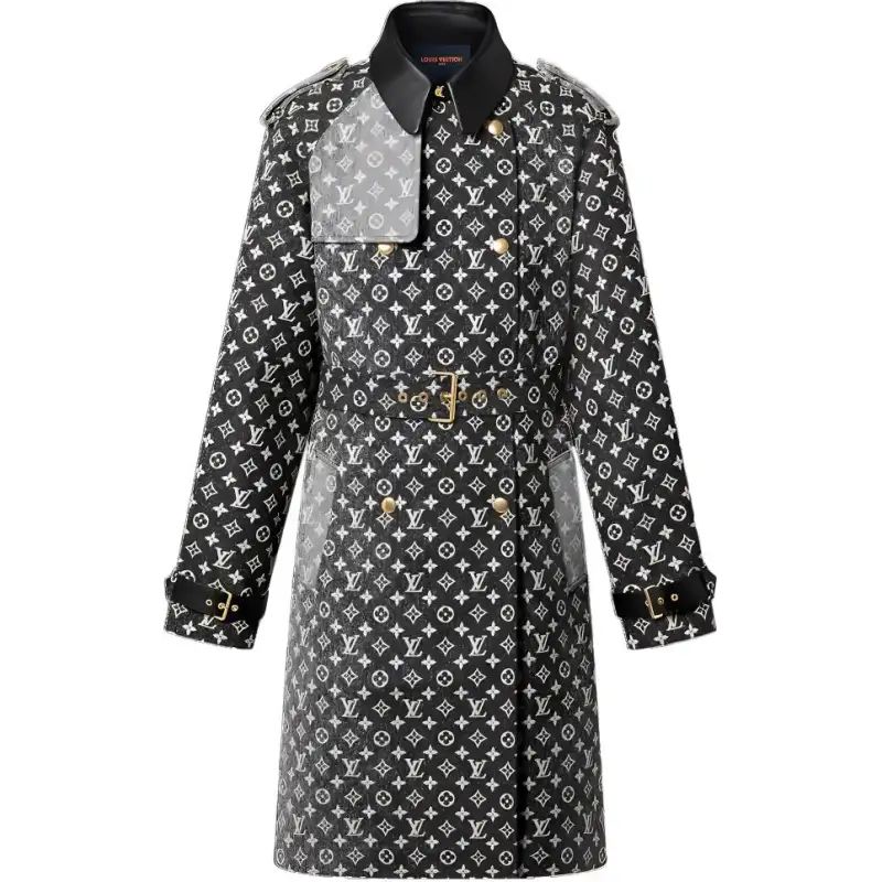 LOUIS VUITTON SS23 Trench Coat Women's Black