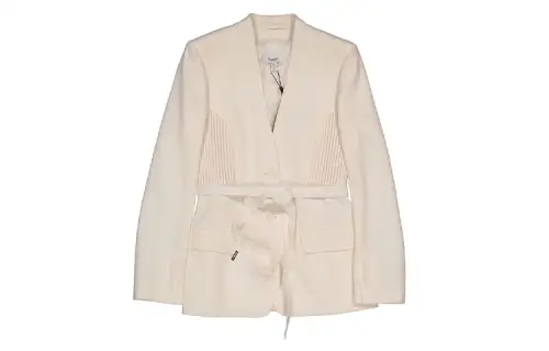 Burberry Single-Breasted Belted Tailored Blazer