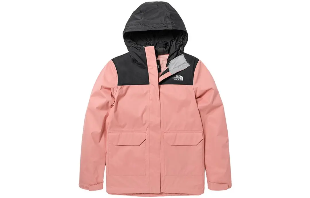 THE NORTH FACE Urban Exploration Windbreaker Jackets Women's Pink Hooded Moderate