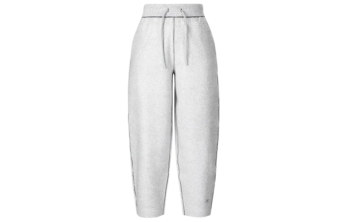 Nike Knitted Sweatpants Women's Light Smoke Gray Moderate Tapered Pants