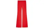 GUCCI Casual Pants Women's Red Moderate Wide Leg Pants