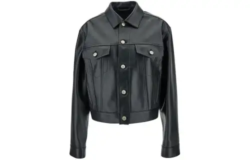 Balenciaga Single-breasted Leather Jacket