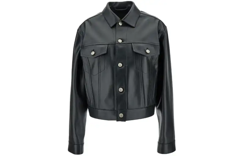 Balenciaga Single-breasted Leather Jacket