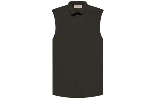 Fear Of God Essentials Women's Sleeveless Oxford Off Black