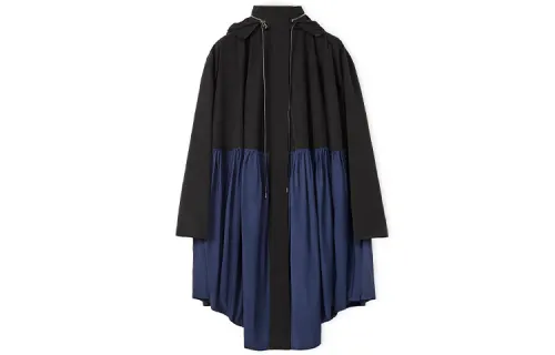 LOEWE Parka Coats Women's Black Hooded Moderate