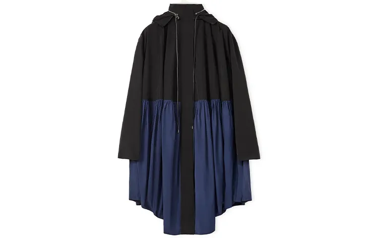 LOEWE Parka Coats Women's Black Hooded Moderate