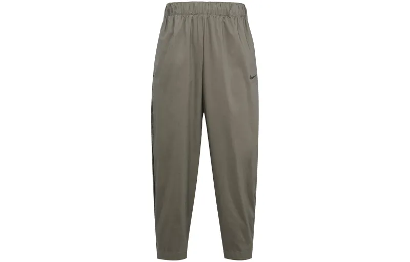 Nike Knitted Sweatpants Women's Gray Moderate Cuffed Pants