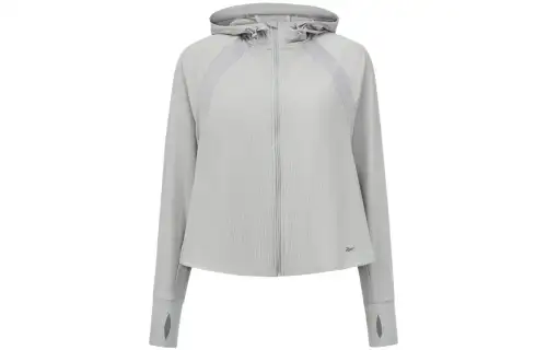 Reebok Sun Protection Clothing Women's Gray Hooded Moderate