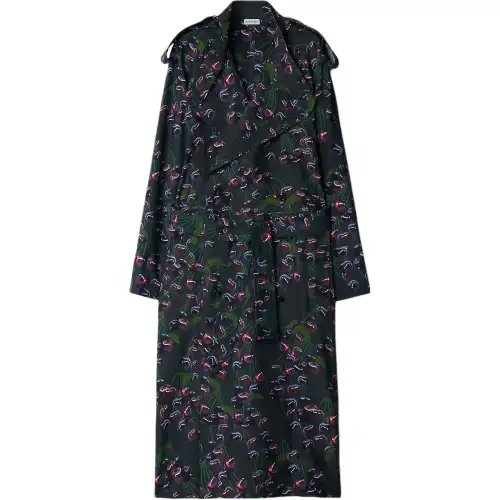 Burberry Cherry Double-breasted Trench Coat