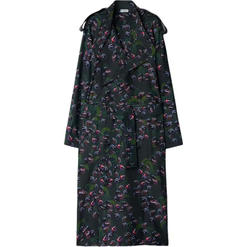 Burberry Cherry Double-breasted Trench Coat