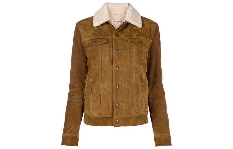 SAINT LAURENT Furs Women's Brown Lapel Moderate