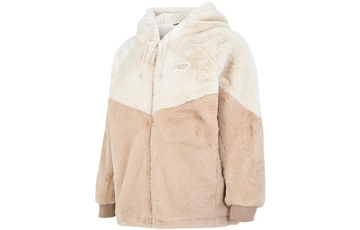 New Balance Velvet Jackets Women's Yellow Hooded Moderate