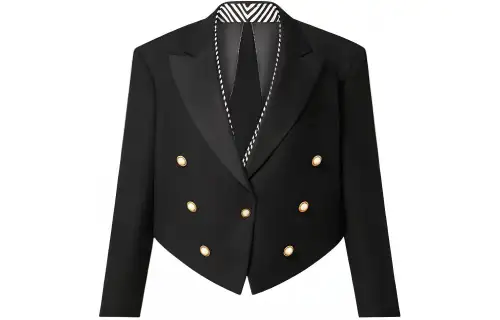 Lv Loose Collar Toile Spencer Jacket