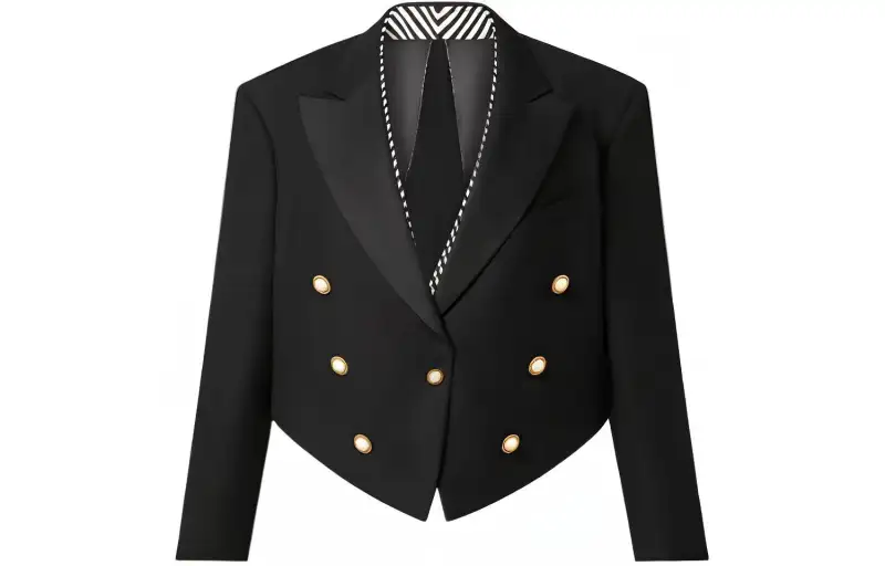 Lv Loose Collar Toile Spencer Jacket