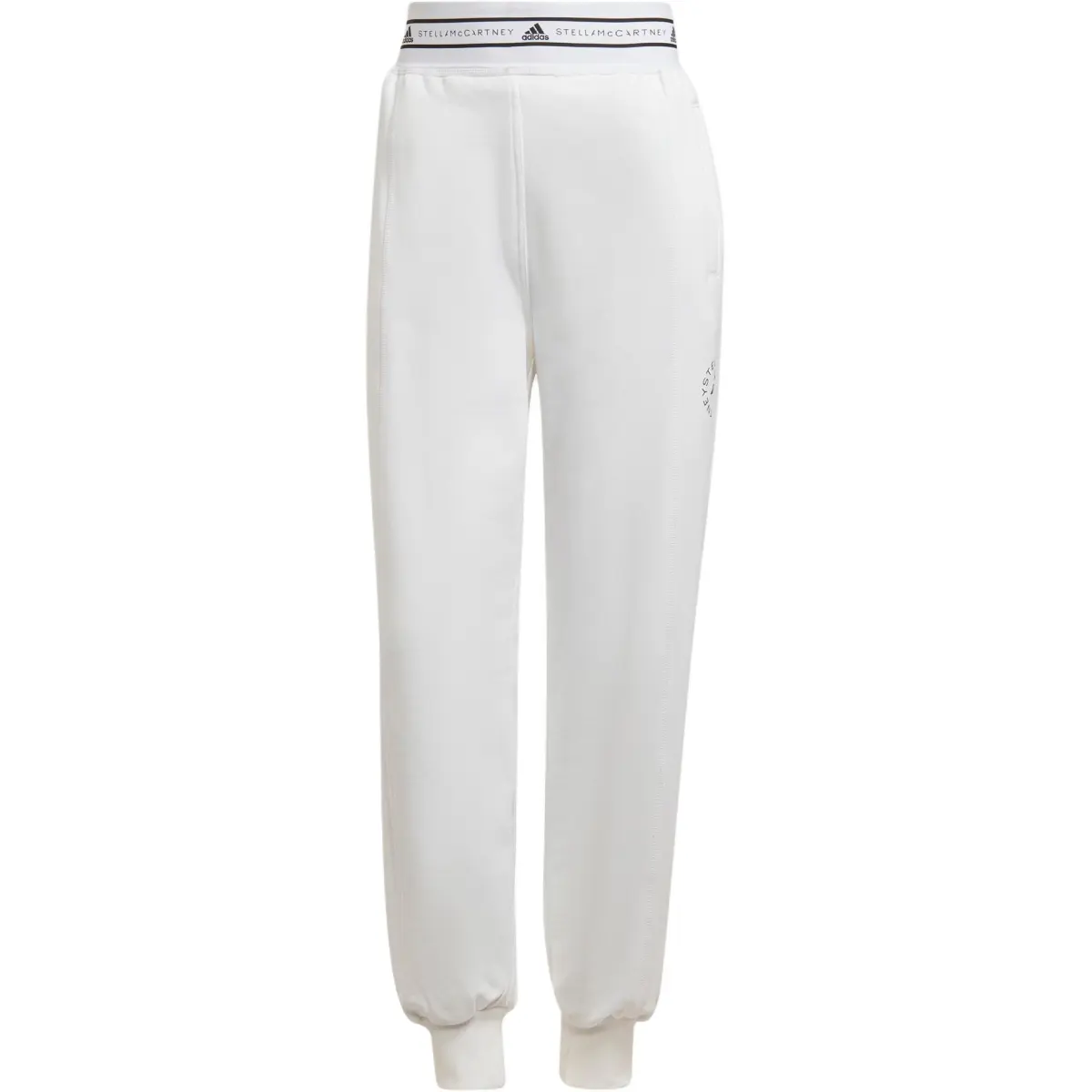 Adidas X Stella McCartney Knitted Sweatpants Women's White Moderate Cuffed Pants