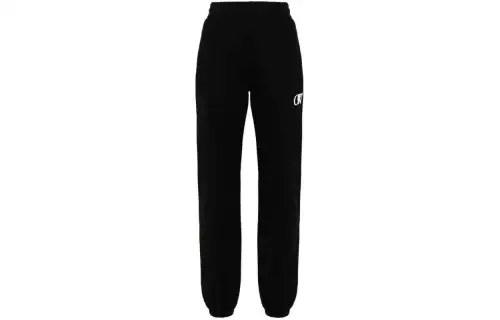 OFF-WHITE embroidered-logo cotton pants