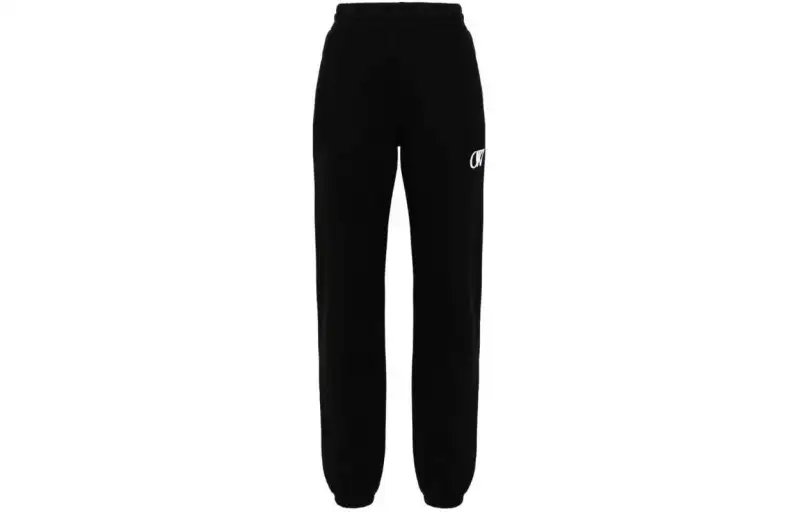 OFF-WHITE embroidered-logo cotton pants