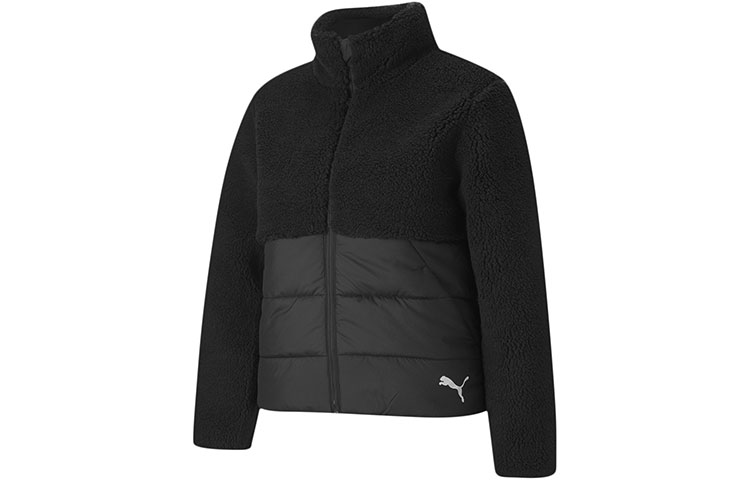 Женская куртка PUMA Sherpa Hybrid (черная)