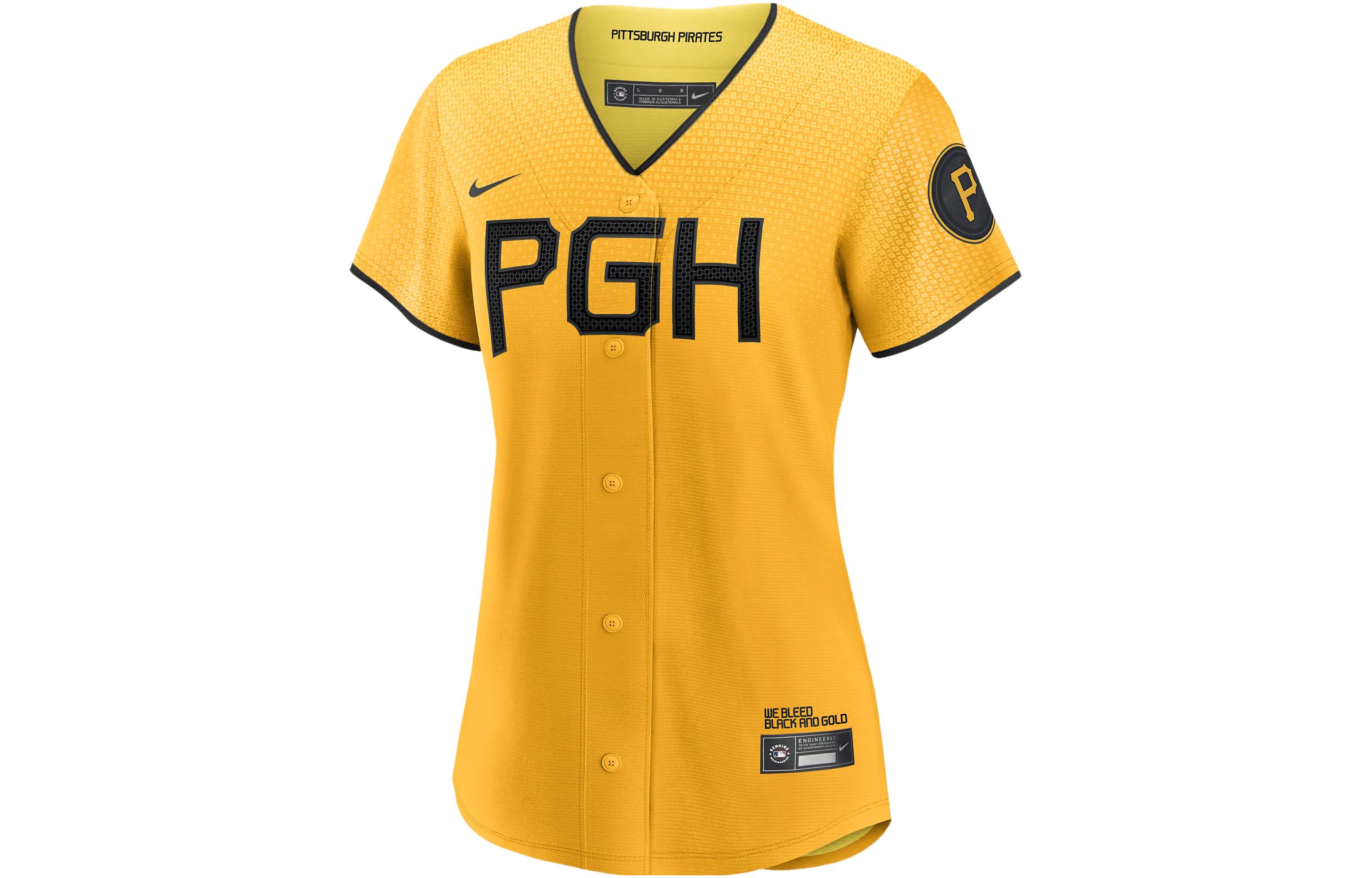 Nike Mlb Pittsburgh Pirates City Connect (Ke'Bryan Hayes) Women's Replica Baseball Jersey