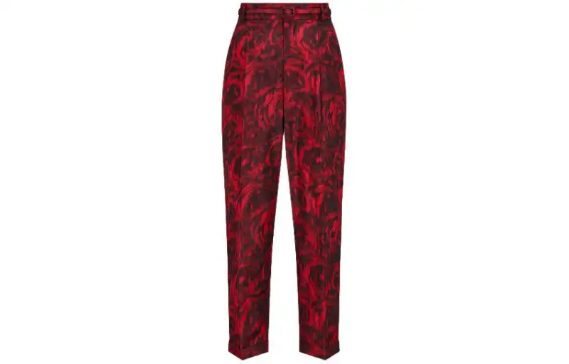 Christian DIOR All Over Patterned Belted Pants