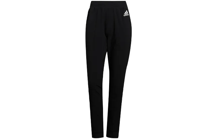Adidas Knitted Sweatpants Women's Black Moderate Cuffed Pants
