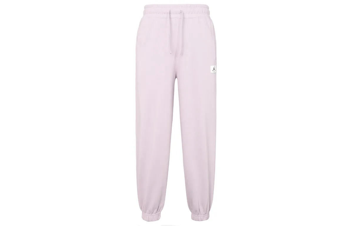 Jordan Knitted Sweatpants Women's Ice Light Purple Moderate Cuffed Pants