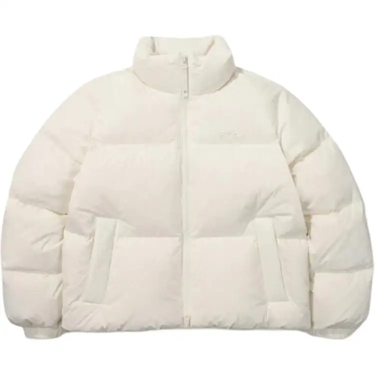 FILA Down Jackets Women's White Stand Collar Moderate