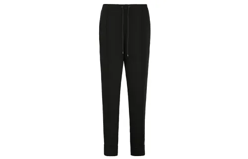 KENZO Casual Pants Women's Black Thin Straight Fit Pants