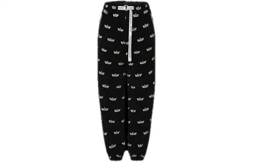 LOUIS VUITTON Knitted Sweatpants Women's Black