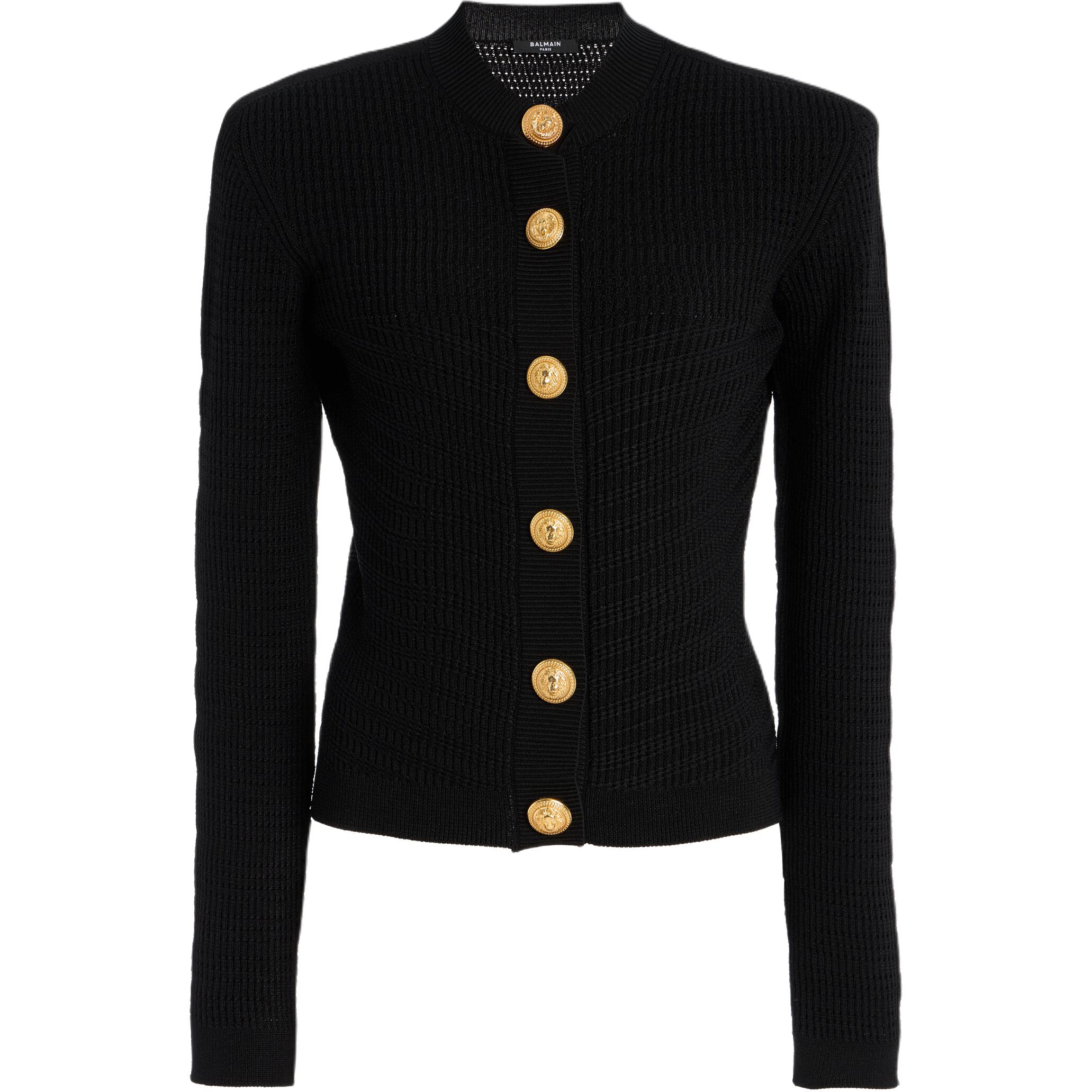 Женский кардиган BALMAIN (черный)