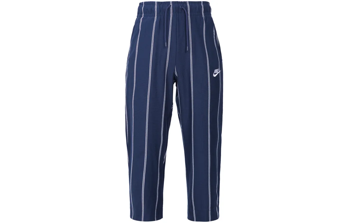 Nike Sportswear Women's Stripe Capri Sport Pants Blue