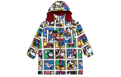 Levis X Disney Puffer Jackets Women's Multicolor Hooded Moderate