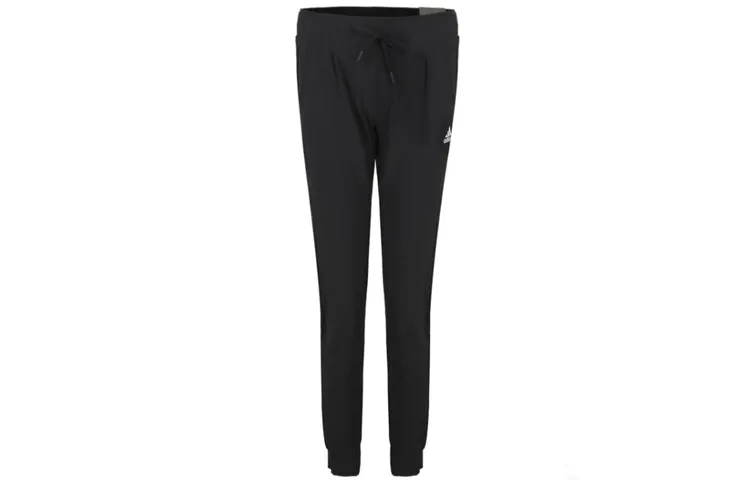 Adidas Knitted Sweatpants Women's Moderate Cuffed Pants