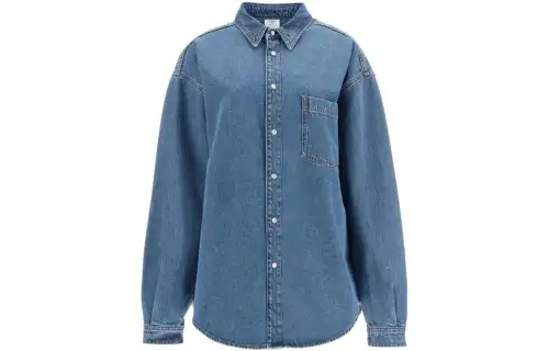 Vetements Denim Jackets Women's Blue Moderate