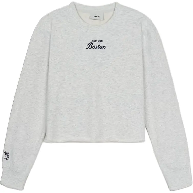 MLB Boston Red Sox Sweatshirt Women's Light Heather Gray
