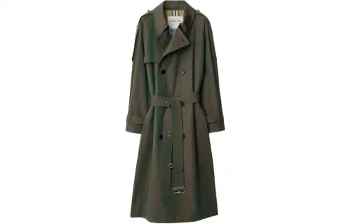 Burberry Belted Trench Coat 'Antique Green'